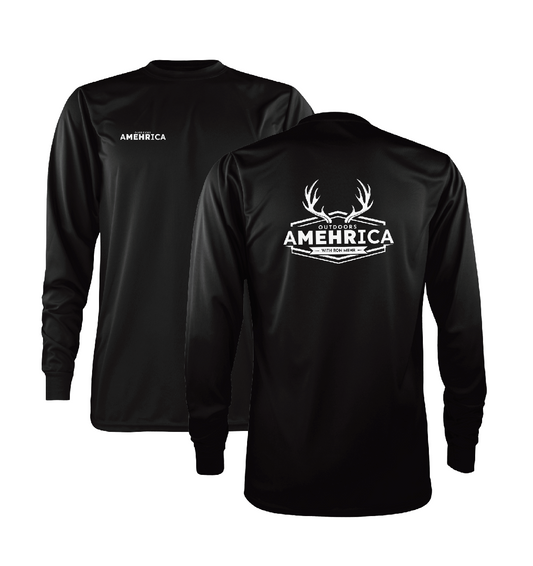 Performance Long Sleeve Shirt (Black, White or Army Green)