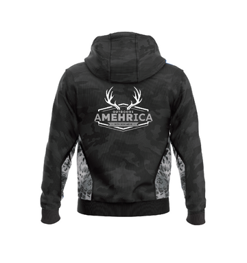 Black w/Grey Camo Performance Hooded Sweatshirt