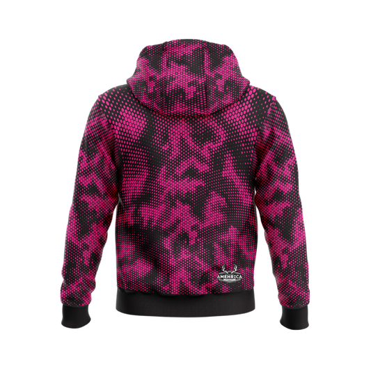 Pink Camo Performance Hooded Sweatshirt