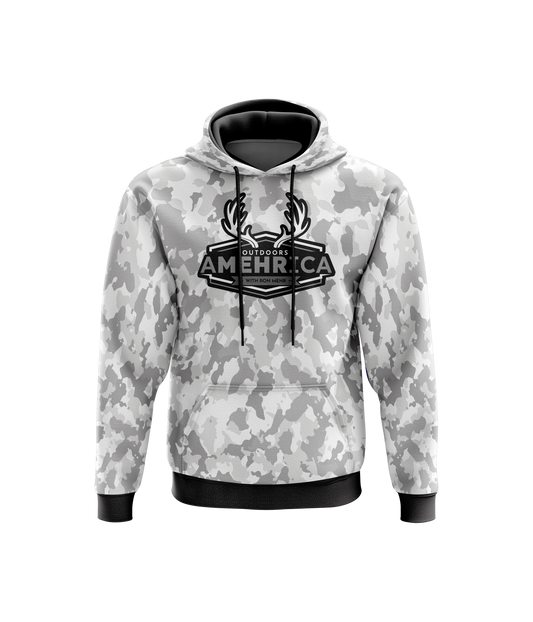 White Camo Performance Hooded Sweatshirt